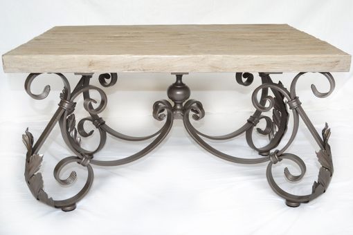 Custom Made Wrought Iron Side Table