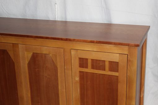 Custom Made Cherry And Alder Arts And Crafts Style Cabinet