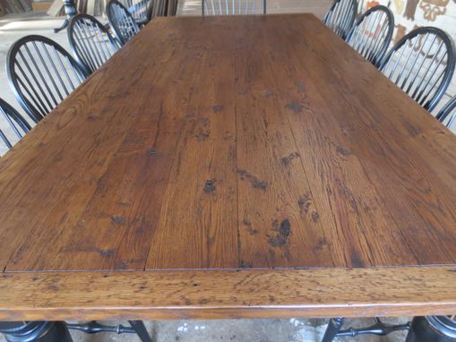 Custom Made Reclaimed Oak Farm Table 10'X4'