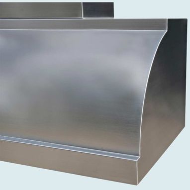 Custom Made Stainless Range Hood With Stack & Steps