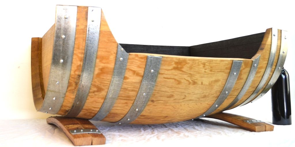 Buy Custom Made Wine Barrel Pet Bed Leaba Cat And Dog Bed Made From Ca Wine Barrels, made to