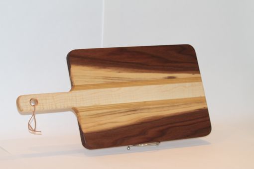 Custom Made Handmade Charcuterie Board With Handle, Cutting Board With Handle