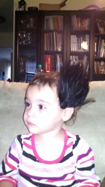 Custom Made Sale Child's Black Feather Hair Fascinator, Ready To Ship