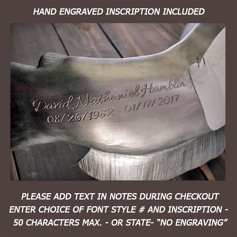 Buy Custom Cremation Urn Ceramic Wall Sculpture Large Catfish Trophy