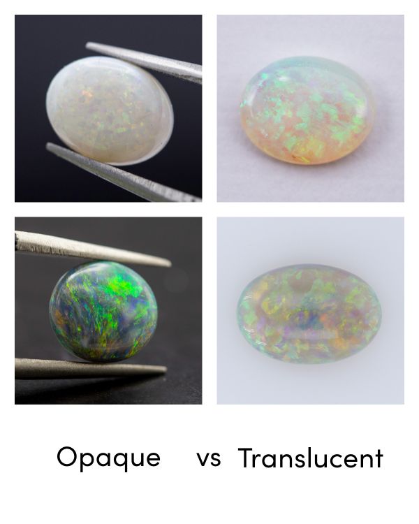 Do you like opals with a solid or more transparent background?