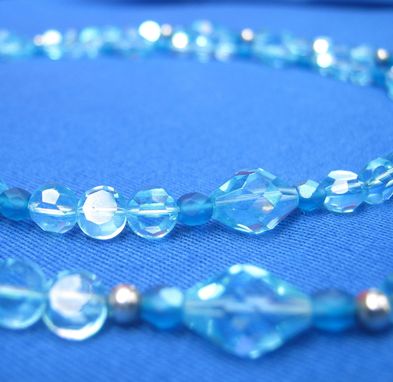 Custom Made Crystal Blue Double Necklace