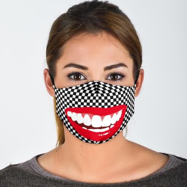 Custom Made Funny Big Mouth Reusable Washable Adjustable Face Mask For Children And Adults