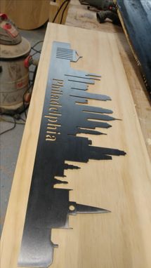 Custom Made Philadelphia Skyline In Steel