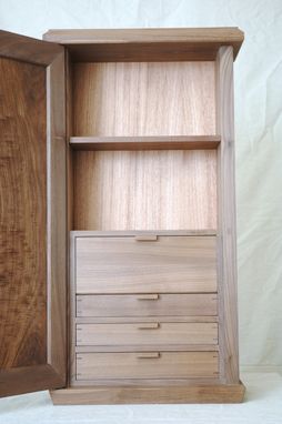 Custom Made Walnut Wall Cabinet