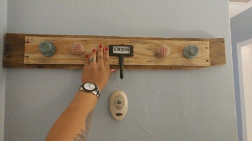 Custom Made Upcycled Coat Hanger With Fun Touch