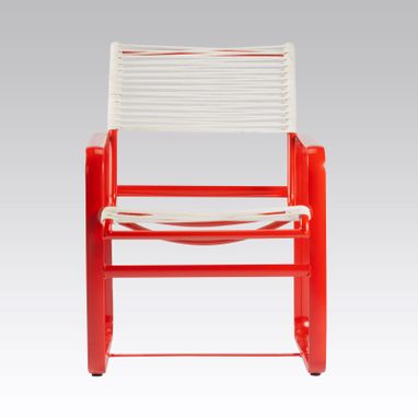 Custom Made Mid Century Modern Style Roped Chair