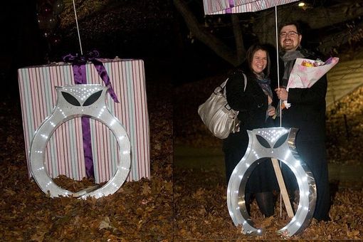 Custom Made Valentines Huge 36x30 Marquee Letter Lights Self Power 75 Lights Engagement Ring Proposing Wedding