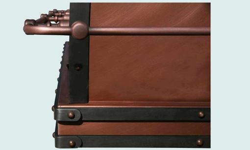Custom Made Copper Range Hood With Steampunk Design