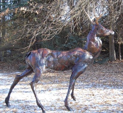 Custom Made Life-Size Metal Deer Buck