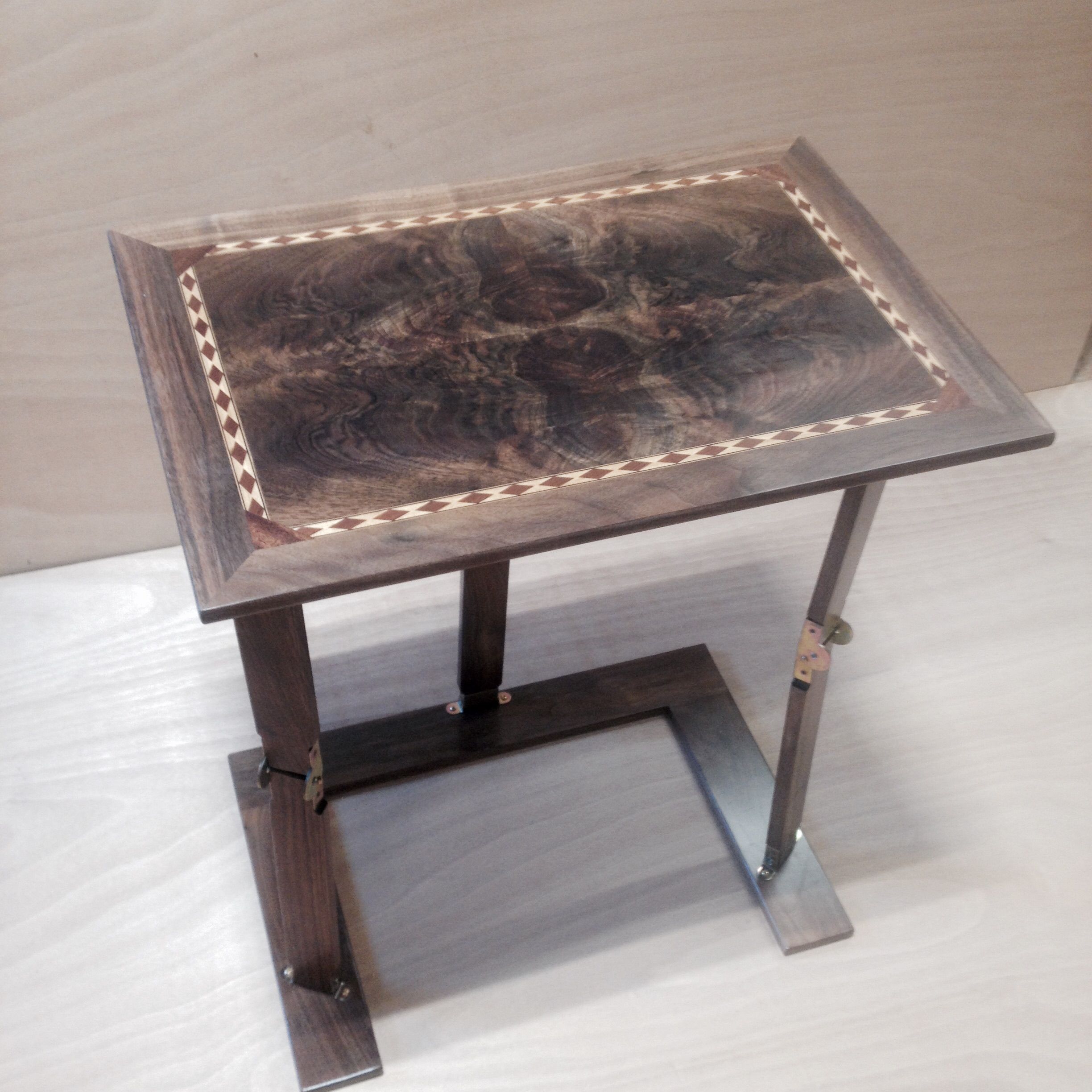 Custom Made Folding Laptop Table by Geoff Gahm Custom Woodwork