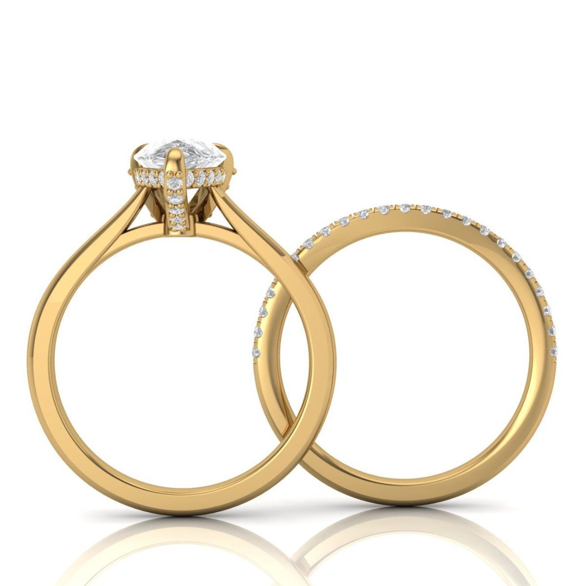 Hidden halo engagement ring designs | CustomMade.com