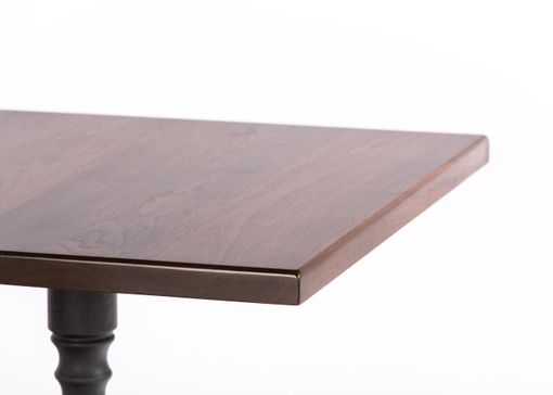 Custom Made The Francesca Black Walnut Top Square Table - Solid Black Walnut