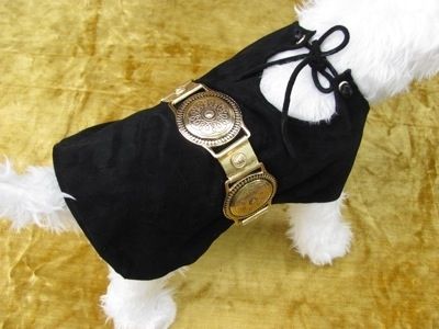 Custom Made Peek-A-Boo Leather And Suede Dog Coat