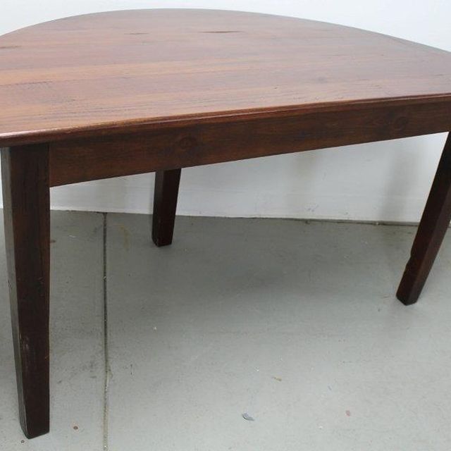 Custom Made Small Half Circle Dining Table By Ecustomfinishes Custom Made Small Half Circle Dining Table By Ecustomfinishes Reclaimed Wood Furniture Custommade