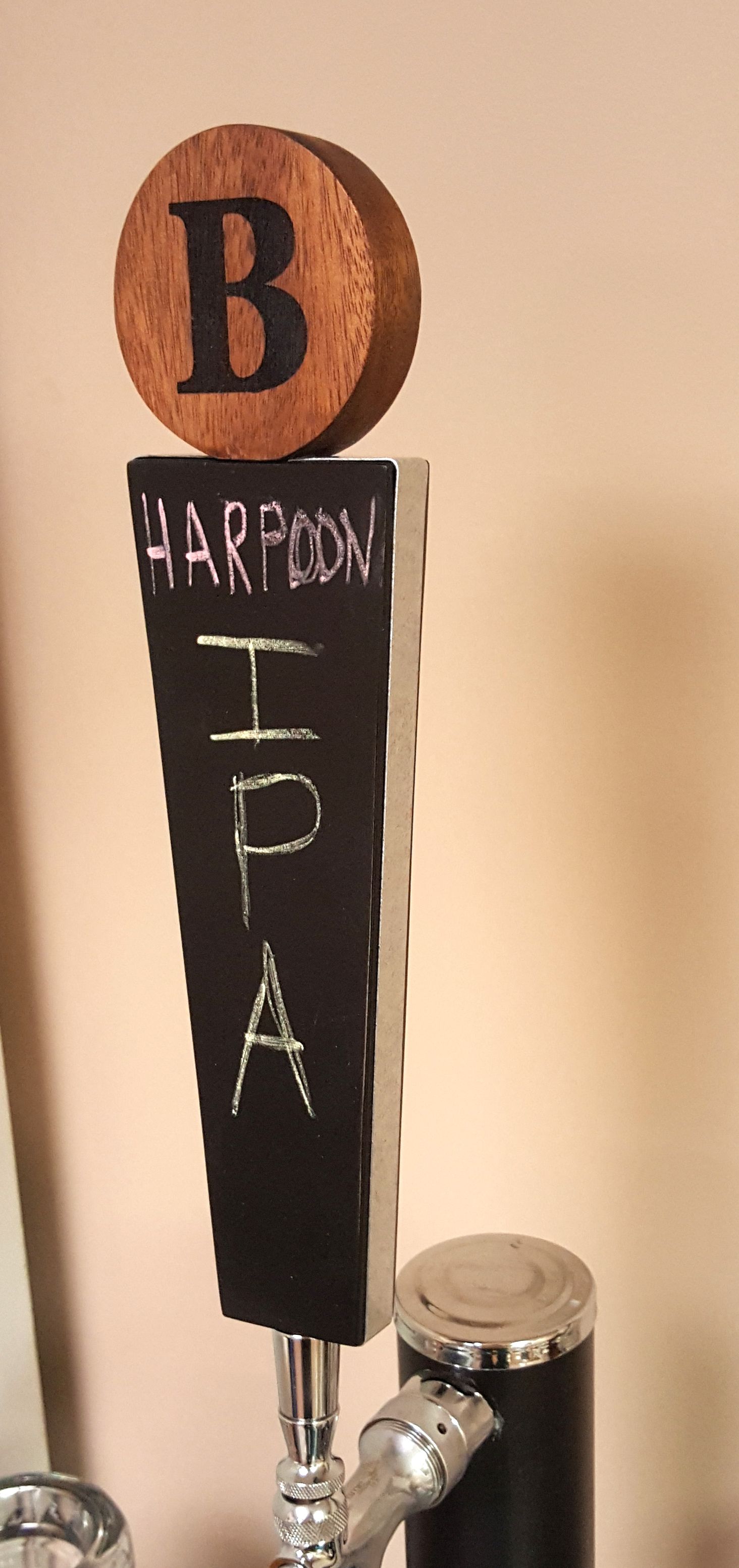 Handmade Custom Monogram Tap Handle With Chalkboard Surface by JB