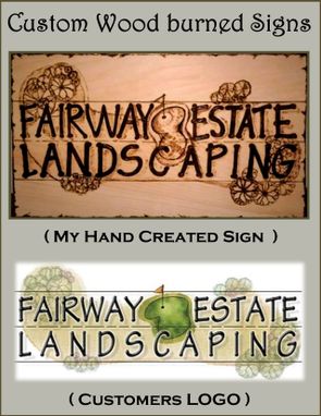 Custom Made Artist Created - Hand Crafted - Plaques - Signs - Wood Burned - Wood Anniversary Gift