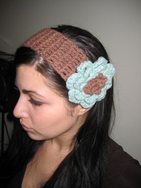 Custom Made Chic Crocheted Flower Headband, You Choose The Color