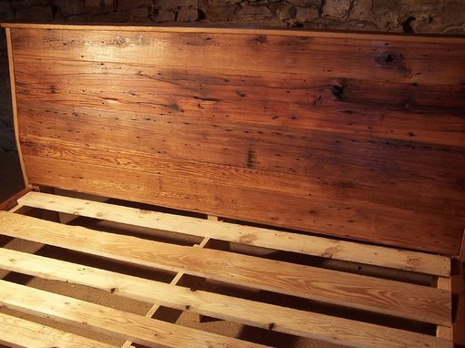 Custom Made Modern Reclaimed Wood Bed