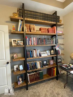 Custom Made Reclaimed Barnwood Bookshelf, Reclaimed Wood Bookshelf, Shelving Unit