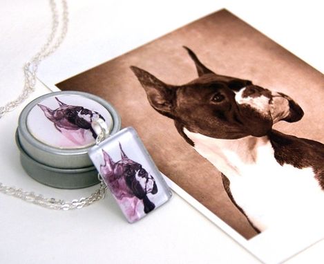 Custom Made Custom Pet Portrait Pendant Charm Necklace