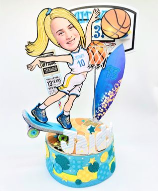 Custom Made Officially A Teen Birthday Cake Topper, 16th Birthday Cake Topper, Gifts For Tween And Teen Girls