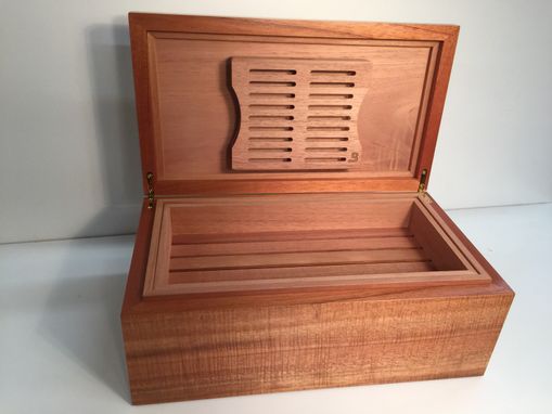 Custom Made Handcrafted Humidor - Koa And Quilted Maple