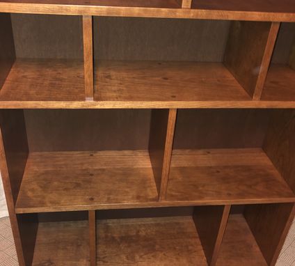 Custom Made Custom Made Solid Cherry Bookcase Or Room Divider Or Entertainment Center With Open Or Enclosed Back
