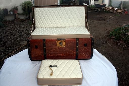 Custom Made Antique Trunk/Love Seat