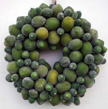 Custom Made Sugared Lime Wreath