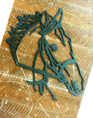 Custom Made Custom Metal Horse Head Wall Art