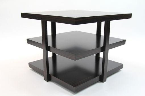 Custom Made Macassar Ebony Side Table