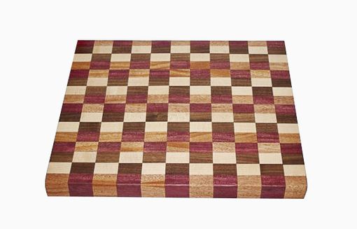 Custom Made Checkered Hardwood Cutting Board