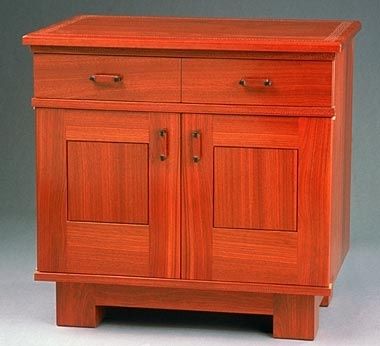 Custom Made Bloodwood Storage Cabinet
