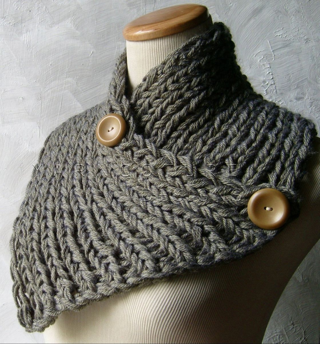 Hand Crafted The Extraordinary Ribbed Neckwarmer by Y A R N C O T U R E