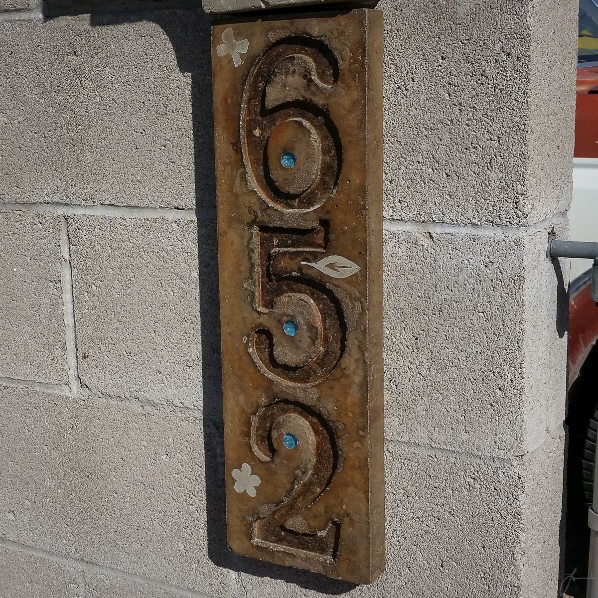 Custom Made Address Plaques by Taylor House Concrete / Sonoraset