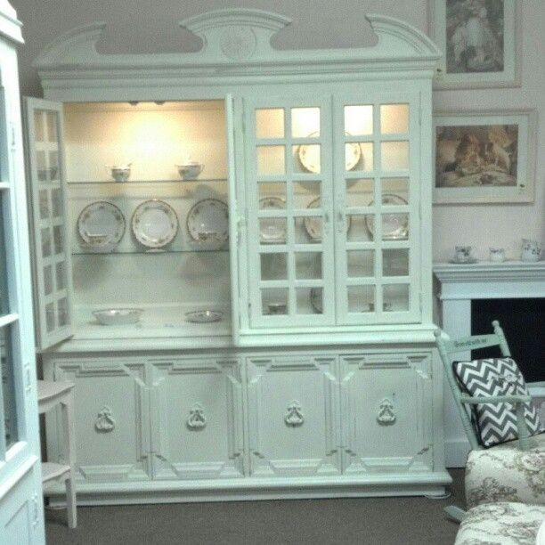 Custom made french country painted shabby chic dining room set by ... Case shabby chic country