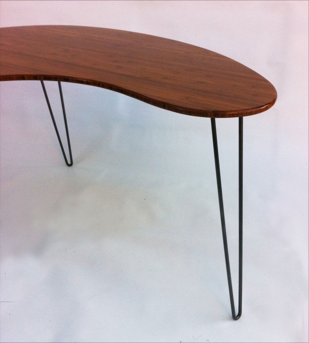 A Custom Made Kidney Bean Shaped Modern Desk Atomic Era A Custom Made Kidney Bean Shaped Modern Desk Atomic Era Boomerang Design In Caramelized Bamboo To Order From Studio1212 Custommade