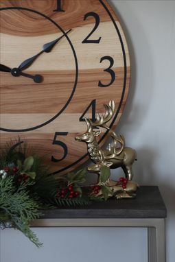 Custom Made Hickory Wall Clock