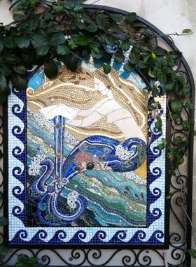 Custom Made Mermaid Mosaic: Mother Ocean