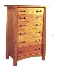 Custom Made Glasgow Cherry Tall Dresser