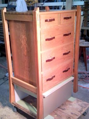 Custom Made Solid Cherry Hand Made Chest Of Drawers
