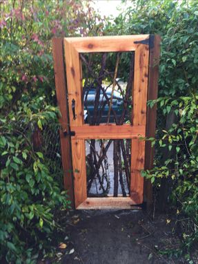 Custom Made Garden Gate Made From Cedar