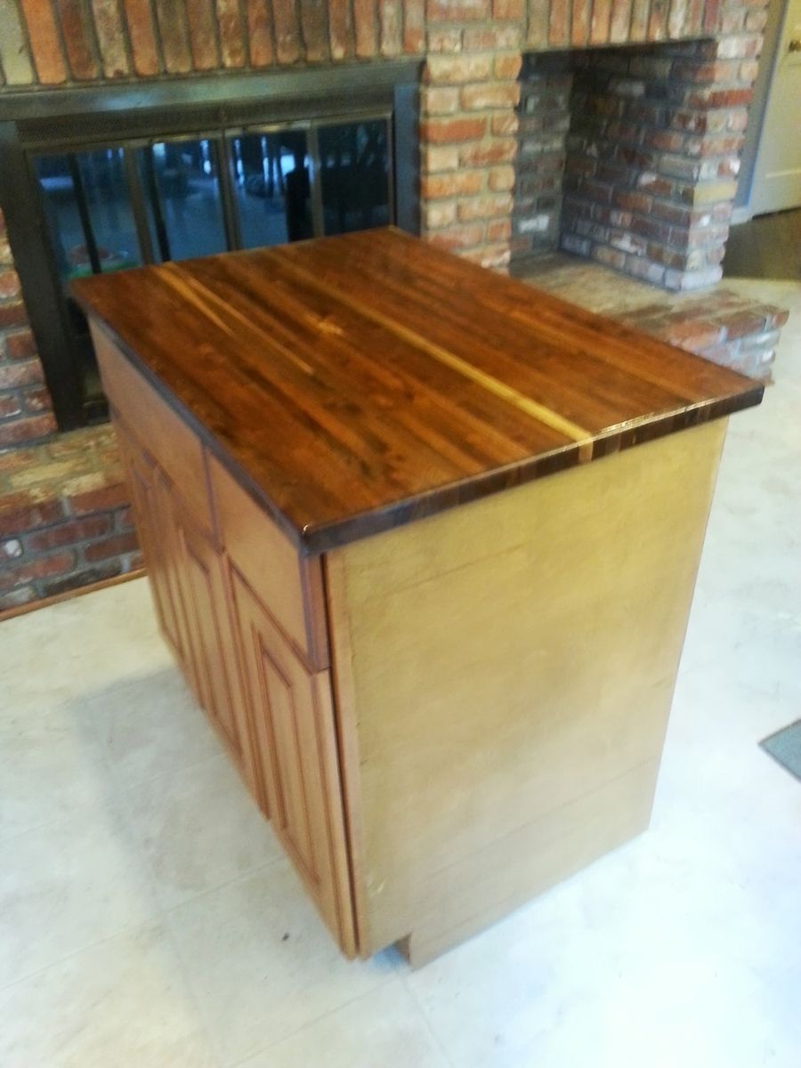 Hand Crafted Roll Around Island by Woodworks By Jb