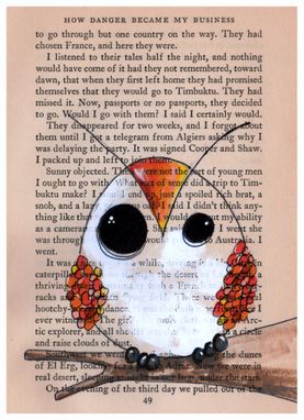Custom Made Owl Art Prints - Set Of 5 Owl Are Prints In 5x7 Size
