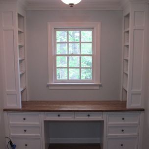 Mike Pittman Carolina Woodworking Raleigh Nc Built In Desk With Bookshelves By